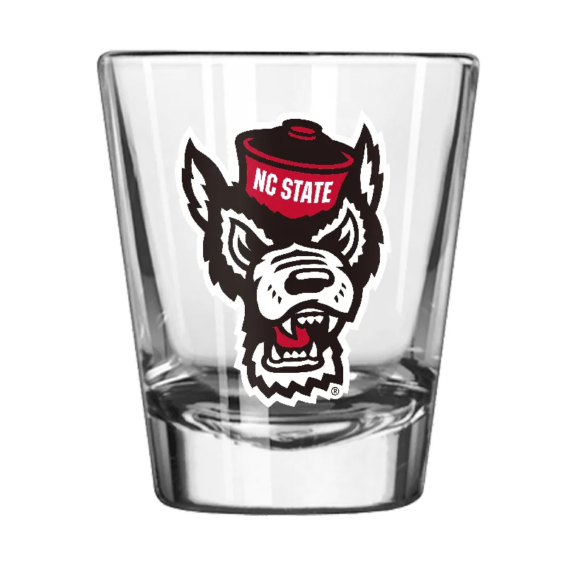 Personalized Team Mug For School Spirit-NC State 2oz Swagger Shot Glass