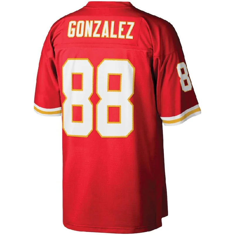 Custom Rugby Jersey For Club Teams-KC.Chiefs #88 Tony Gonzalez Mitchell & Ness Red 2004 Legacy Replica Jersey Stitched American Football Jerseys