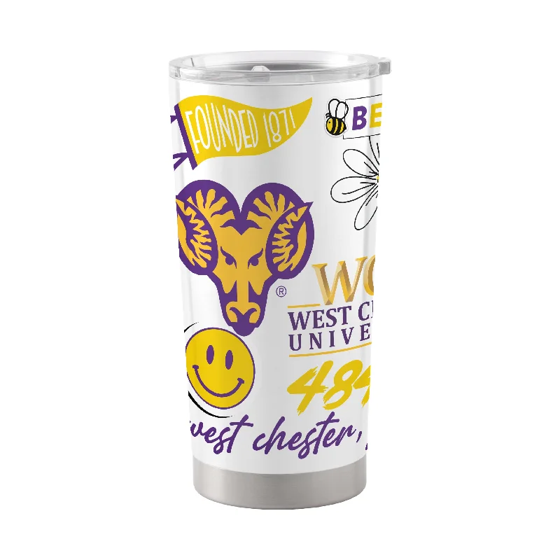 Custom Team Mug For Player Gifts-West Chester 20oz Native Stainless Tumbler