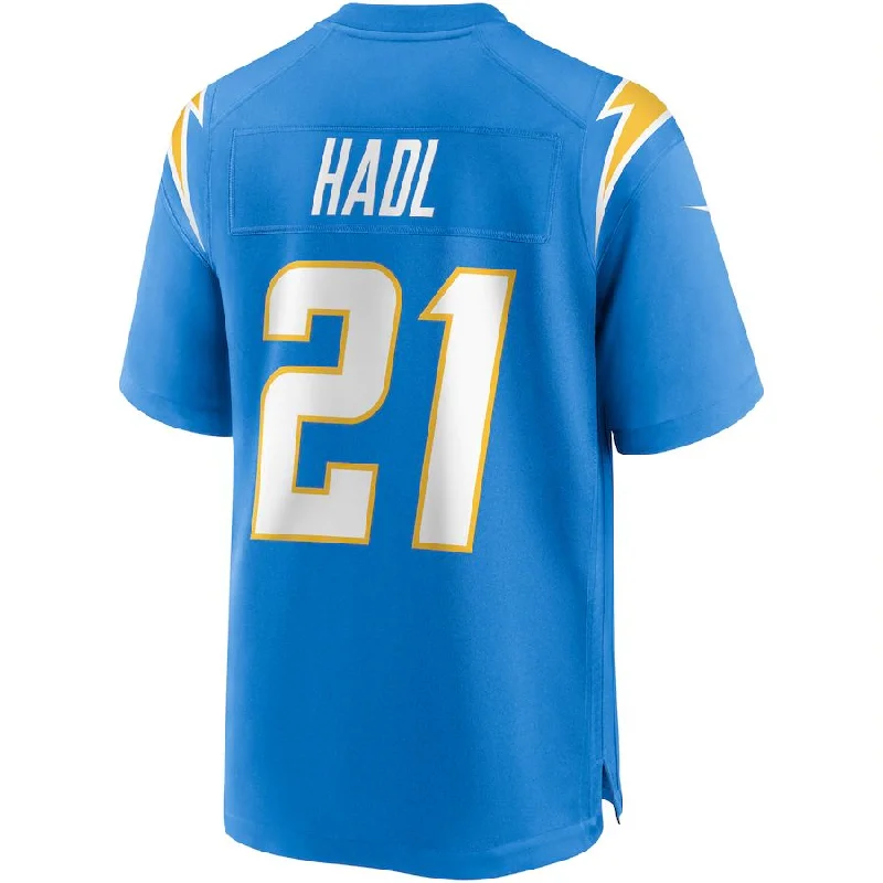 Personalized Rugby Jersey For Sports Teams-LA.Chargers #21 John Hadl Powder Blue Game Retired Player Jersey Stitched American Football Jerseys