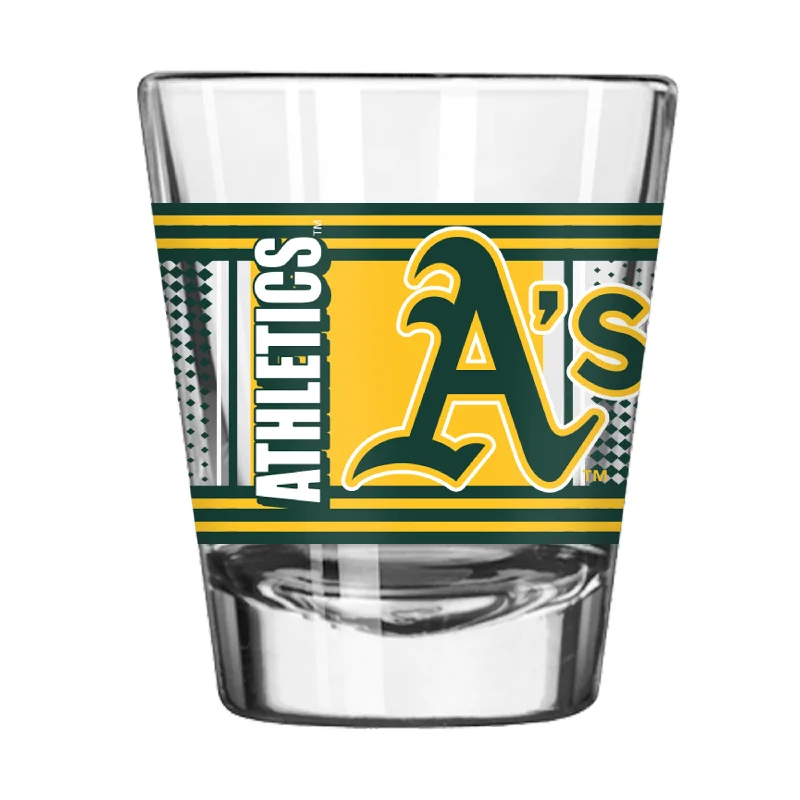 Custom Team Mug For Social Impact-Oakland Athletics 2oz Hero Shot Glass