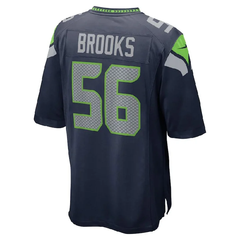 Personalized Rugby Jersey For Fundraisers-S.Seahawks #56 Jordyn Brooks College Navy Player Game Jersey Stitched American Football Jerseys