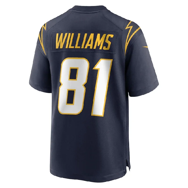 Custom Rugby Jersey For Group Recognition-LA.Chargers #81 Mike Williams Navy Alternate Team Game Jersey Stitched American Football Jerseys