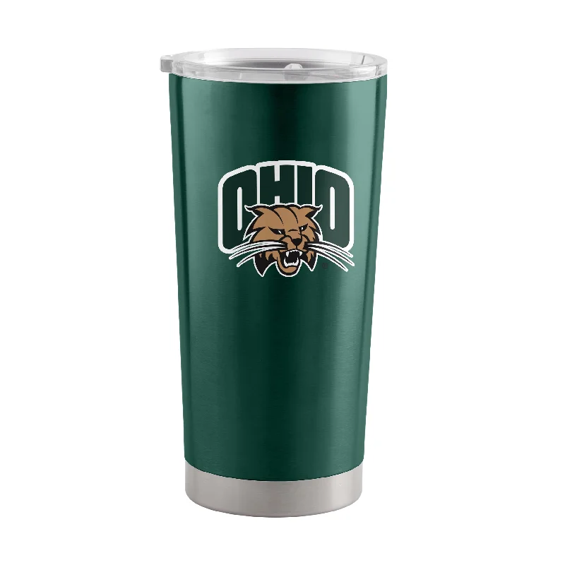 Team Mug With Personalized Team Message-Ohio Bobcats 20oz Swagger Stainless Steel Tumbler