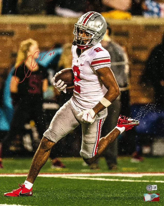 Rugby Helmet For Club Competitions-Chris Olave Autographed 16x20 Photo Ohio State Buckeyes Beckett BAS Witness