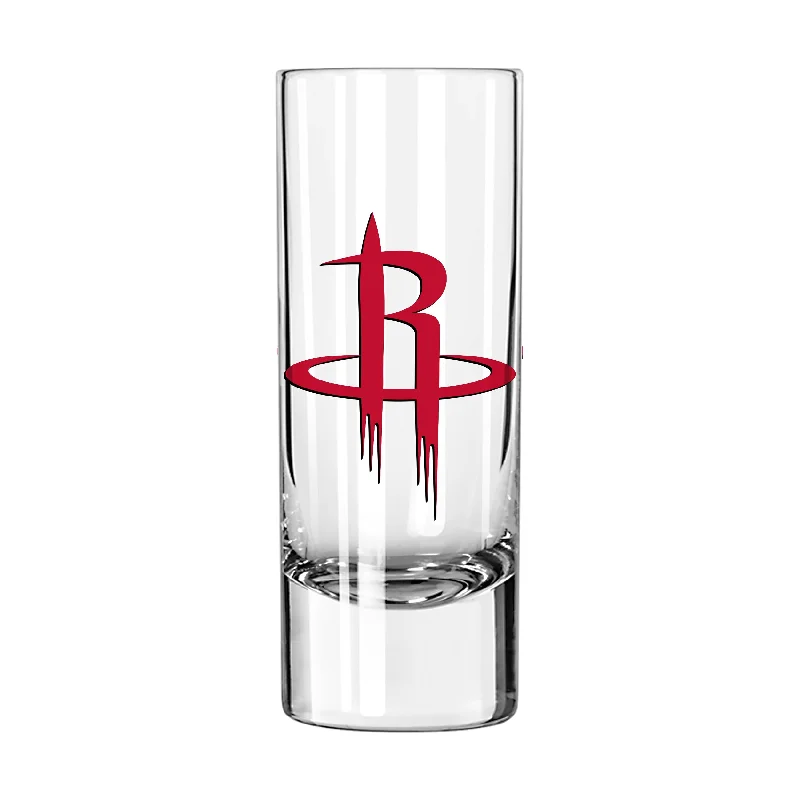 Custom Team Mug For Player Appreciation Events-Houston Rockets 2.5oz Swagger Shooter Glass