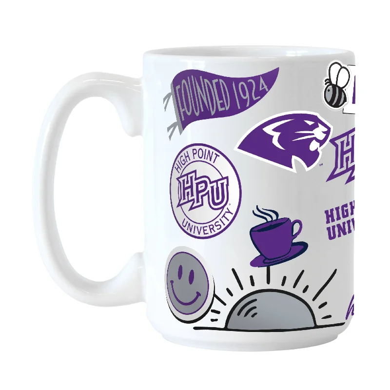 Custom Team Mug For School Pride-High Point 15oz Native Sublimated Mug