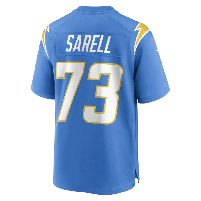 Personalized Rugby Jersey For Large-Scale Events-LA.Chargers #73 Foster Sarell Powder Blue Game Player Jersey Stitched American Football Jerseys