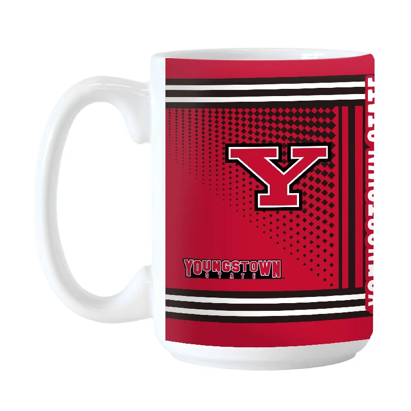 Team Mug With Event Customization-Youngstown State 15oz Hero Sublimated Mug