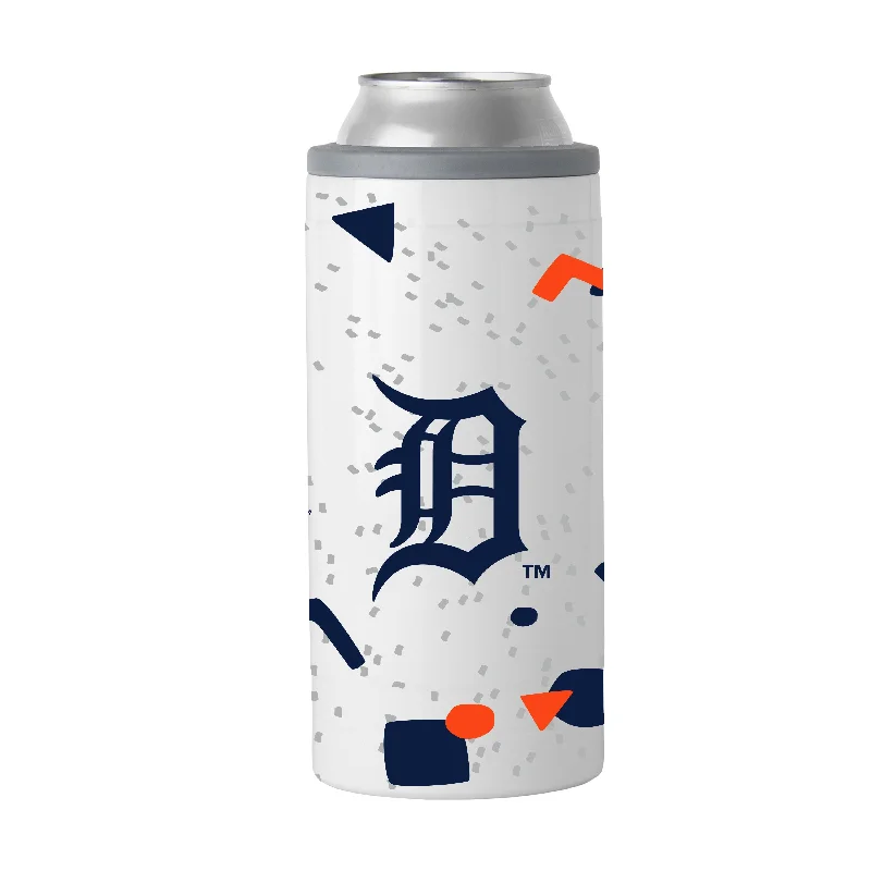 Custom Team Mug For Sports Recognition-Detroit Tigers 12oz Flashback Slim Can Coolie