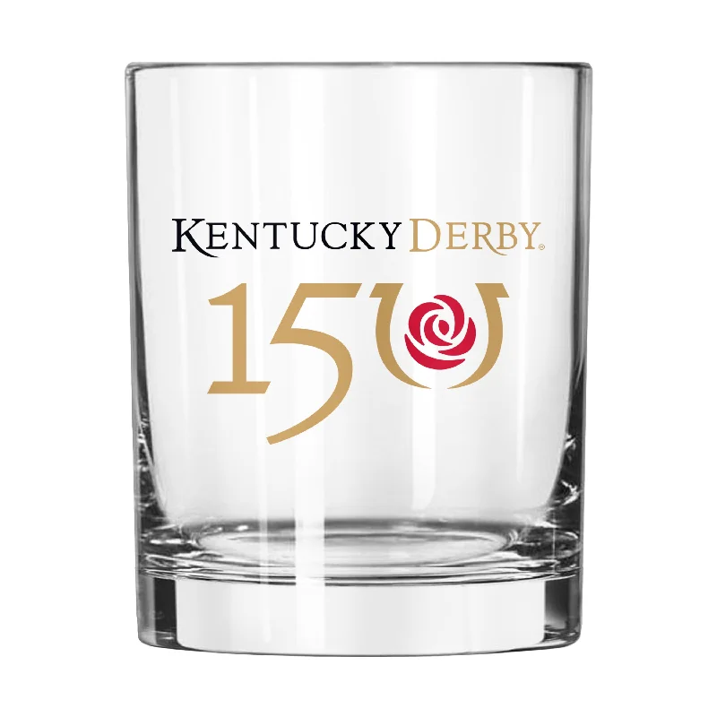 Personalized Team Mug For Coaches-Kentucky Derby 150th 14oz Rocks Glass