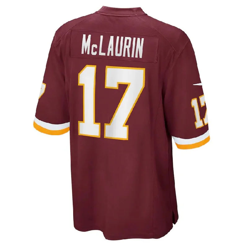 Personalized Rugby Jersey For High School Teams-W.Football Team #17 Terry McLaurin Burgundy Player Game Jersey Stitched American Football Jerseys