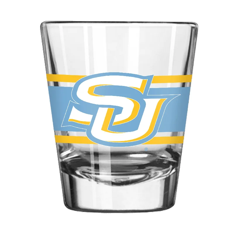 Personalized Team Mug For Group & Team Recognition-Southern University 2oz Stripe Shot Glass