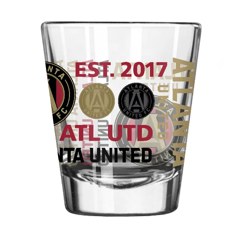 Team Mug With Your Team's Message-Atlanta United 2oz Spirit Shot Glass