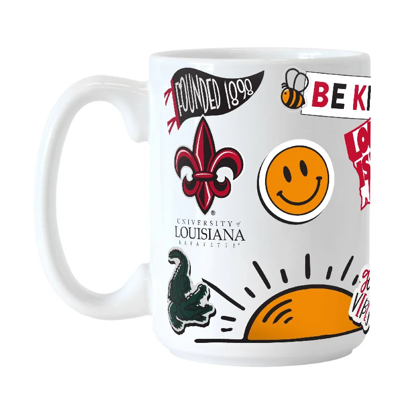 Personalized Team Mug For High School Rivalries-Louisiana Lafayette 15oz Native Sublimated Mug