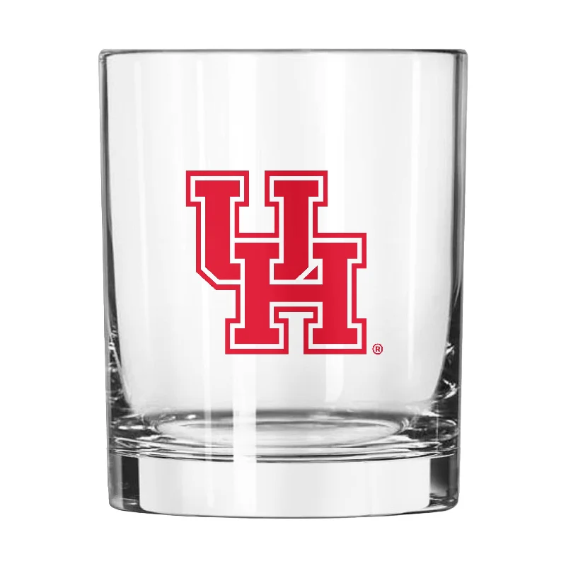 Personalized Team Mug For School Sports-Houston 14oz Gameday Rocks Glass