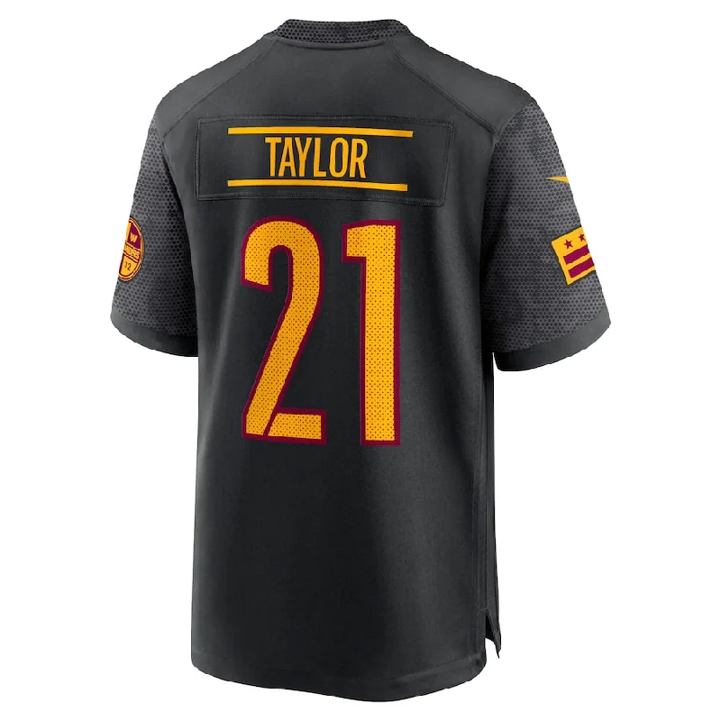 Rugby Jersey For Personalized Team Apparel-W.Commanders #21 Sean Taylor Black Alternate Retired Player Game Jersey Stitched American Football Jerseys