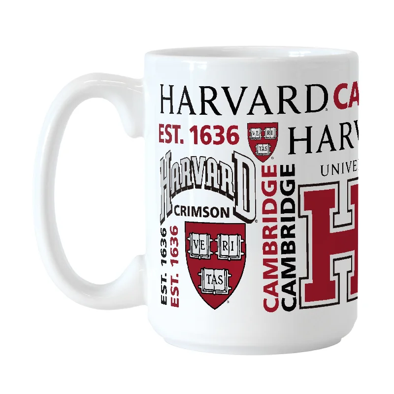 Personalized Team Mug For Recognition Gifts-Harvard 15oz Spirit Sublimated Mug