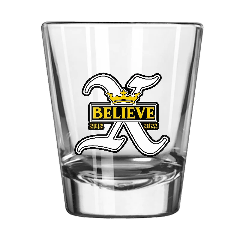 Personalized Team Mug For Tournament Gifts-Real Salt Lake 2oz Believe Shot Glass