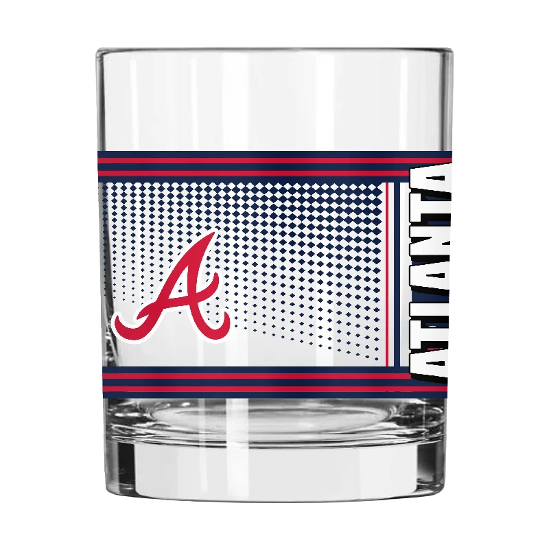 Personalized Team Mug For Charity Events-Atlanta Braves 14oz Hero Rocks Glass