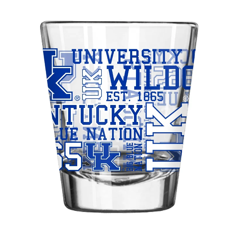 Custom Team Mug For Schools & Colleges-Kentucky 2oz Spirit Shot Glass