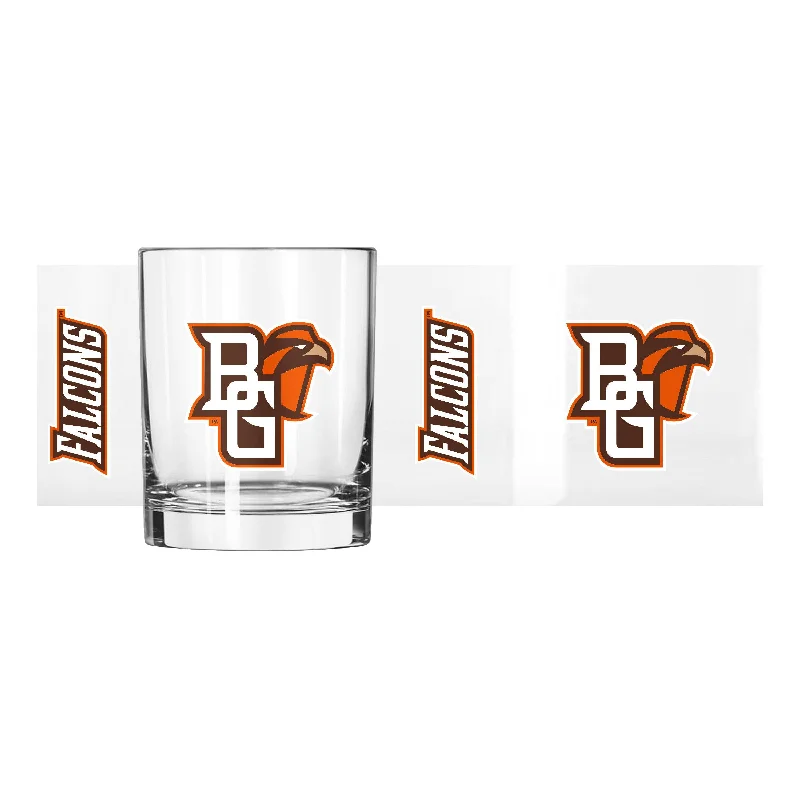 Personalized Team Mug For Player Appreciation-Bowling Green 14oz Gameday Rocks Glass