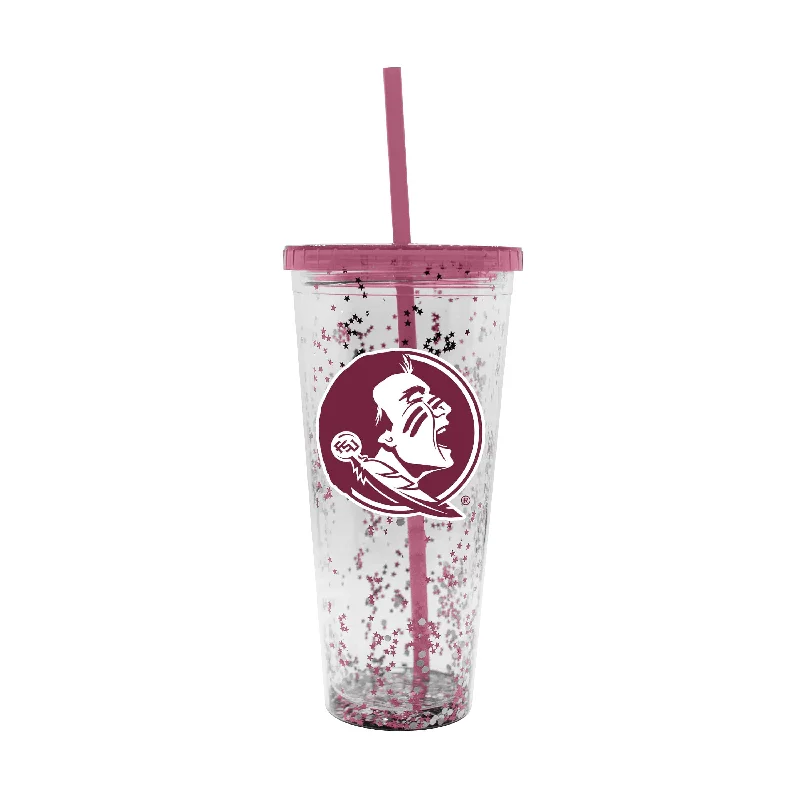 Custom Team Mug For Recognition Ceremonies-Florida State 24oz Confetti Tumbler