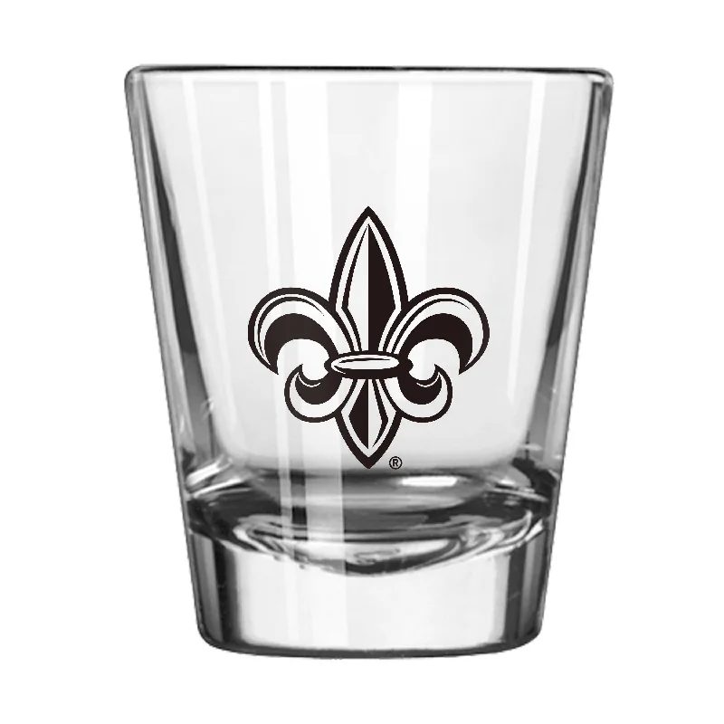 Custom Team Mug For Fundraising Campaigns-Louisiana Lafayette 2oz Gameday Shot Glass