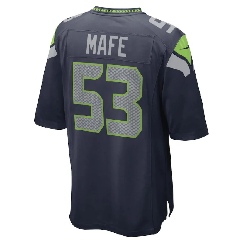 Personalized Rugby Jersey For School Spirit-S.Seahawks #53 Boye Mafe College Navy Game Player Jersey Stitched American Football Jerseys