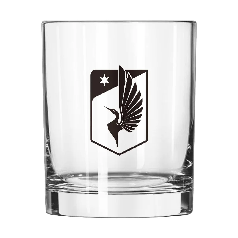 Custom Team Mug For Group Fundraising Campaigns-Minnesota United 14oz Gameday Rocks Glass