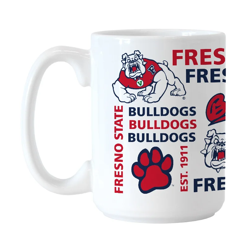 Team Mug For Fan Appreciation Events-Fresno State 15oz Spirit Sublimated Mug