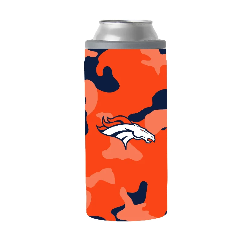 Team Mug For Personalized Team Moments-Denver Broncos Camo Swagger 12oz Slim Can Coolie