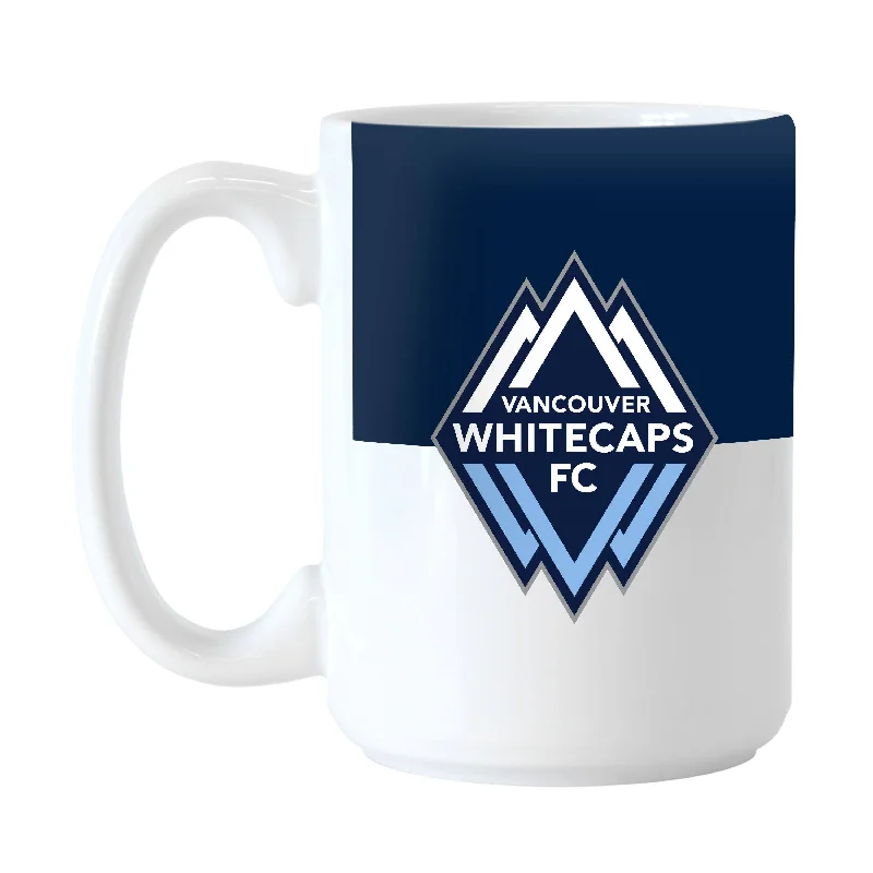 Personalized Team Mug For Local Teams-Vancouver Whitecaps 15oz Colorblock Sublimated Mug