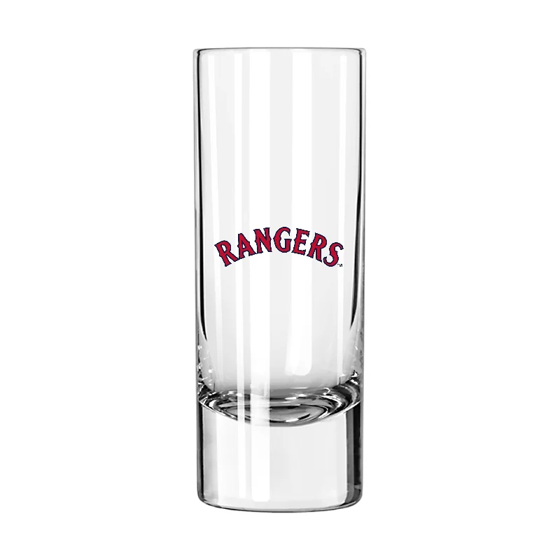 Personalized Team Mug For Sportsperson Awards-Texas Rangers 2.5oz 1994 Lettering Glass Shooter