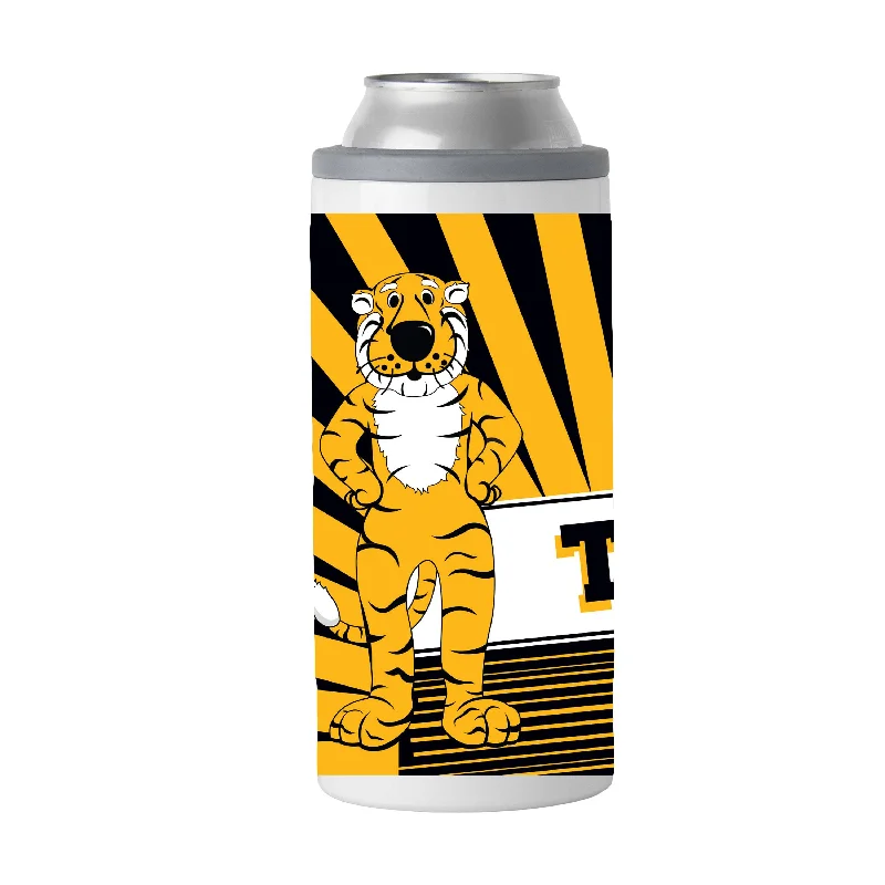 Custom Team Mug For Corporate Branding-Missouri 12oz Mascot Slim Can Coolie