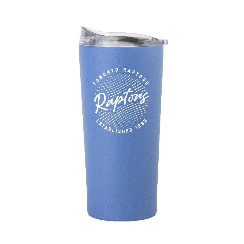 Personalized Team Mug For Special Occasions-Toronto Raptors 20oz Retro Script Arctic Powder Coat Tumbler