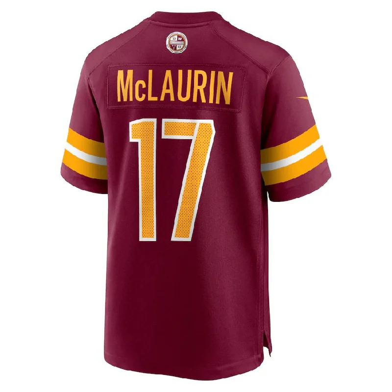 Rugby Jersey For Promotional Campaigns-W.Commanders #17 Terry McLaurin  Burgundy Game Jersey Stitched American Football Jerseys