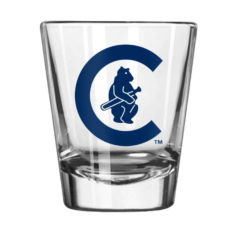 Custom Team Mug For Fan Support-Chicago Cubs 1914 Bear 2oz Logo Shot Glass