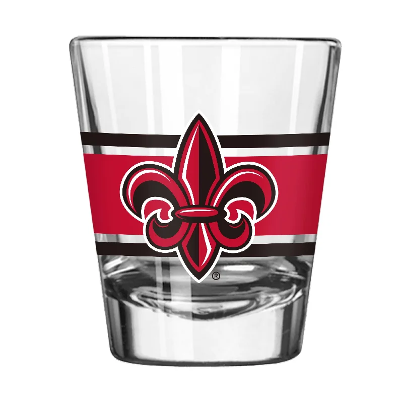 Personalized Team Mug For Custom Fit-Louisiana Lafayette 2oz Stripe Shot Glass