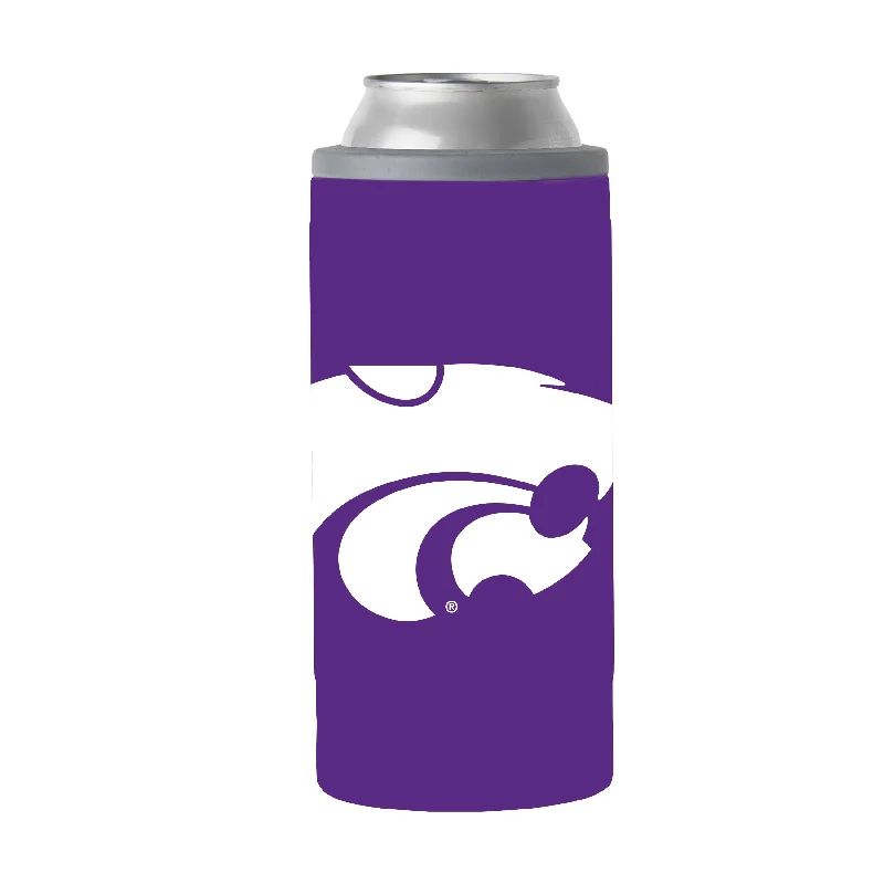 Personalized Team Mug For Event Customization-Kansas State 12oz Prairie Band Slim Can Coolie