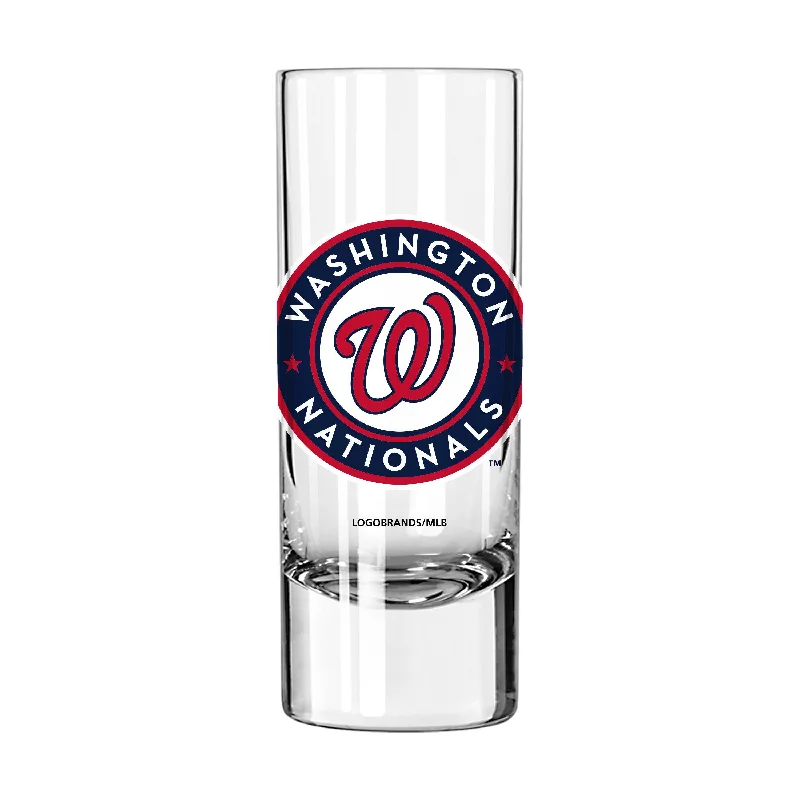 Team Mug With Custom Design Options-Washington Nationals 2.5oz Swagger Shooter Glass