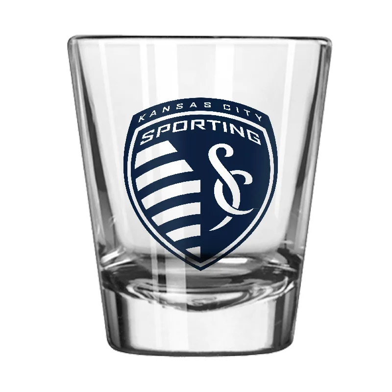 Custom Team Mug For Sponsor Loyalty-Sporting Kansas City 2oz Gameday Shot Glass