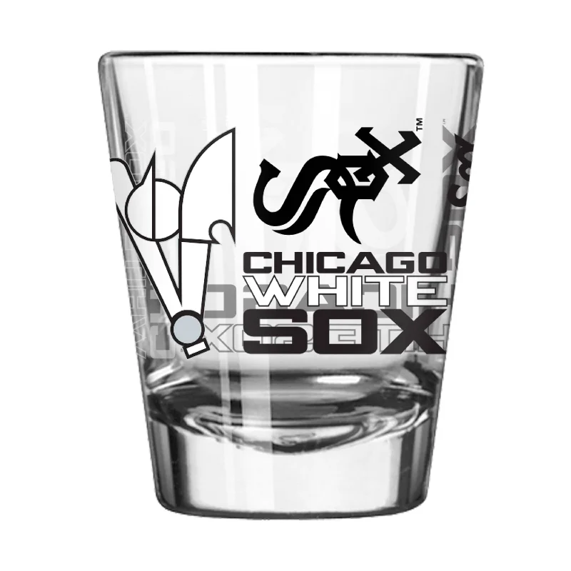 Personalized Team Mug For Alumni Recognition-Chicago White Sox 2oz Spirit Shot Glass