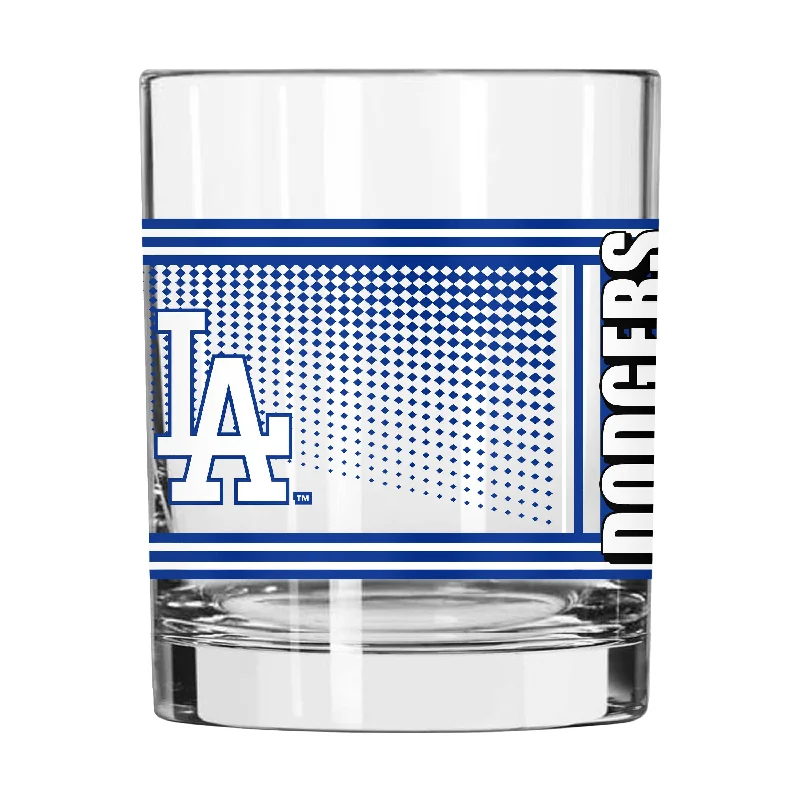 Custom Team Mug For Corporate Events-Los Angeles Dodgers 14oz Hero Rocks Glass