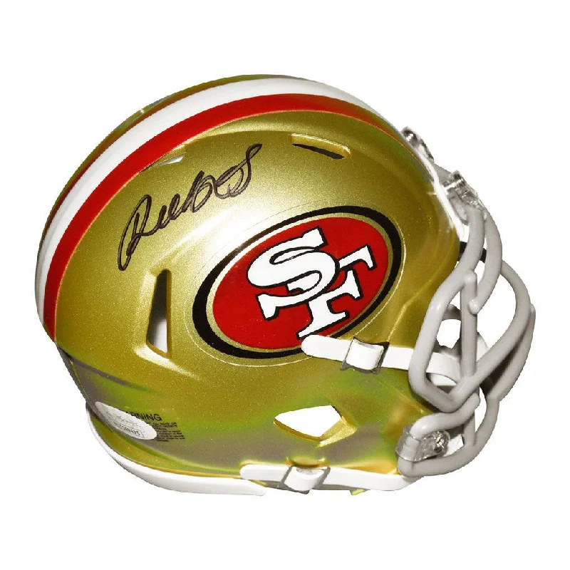 Custom Rugby Helmet For Official Competitions-Deebo Samuel Signed San Francisco 49ers Speed Mini Football Helmet (JSA)