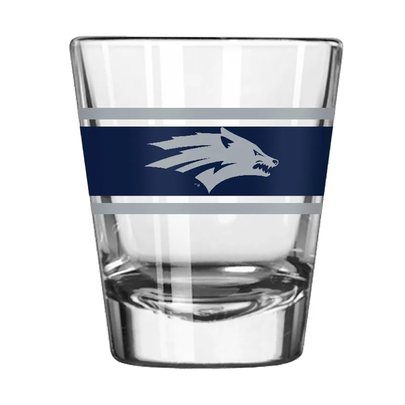 Team Mug For Local Sports Fans-Nevada 2oz Stripe Shot Glass