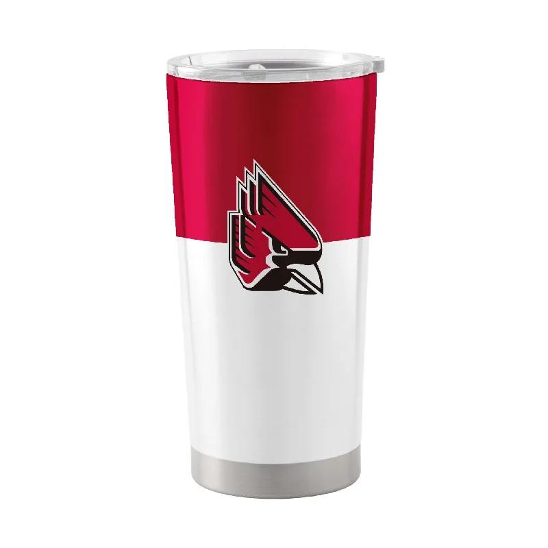 Team Mug For Sports Enthusiasts & Fans-Ball State 20oz Colorblock Stainless Tumbler