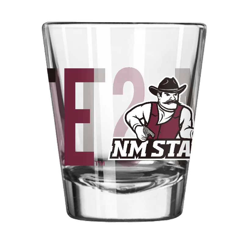 Team Mug With Your Team Colors-New Mexico State 2oz Overtime Shot Glass