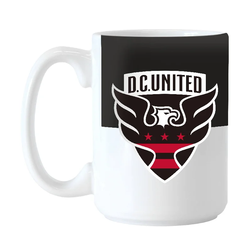 Team Mug For Local Sports Competitions-DC United 15oz Colorblock Sublimated Mug