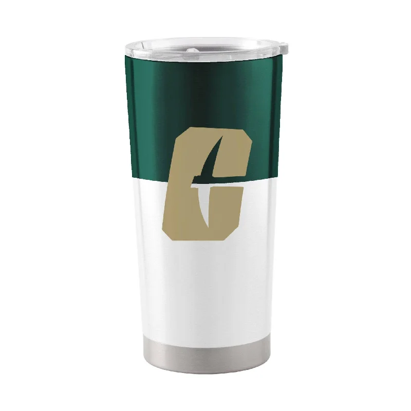 Custom Team Mug For Team Celebrations-North Carolina Charlotte 20oz Colorblock Stainless Tumbler